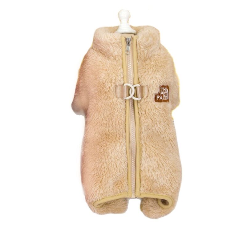 Myk hundedress med fire ben - beige (XXL)