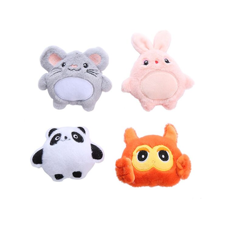 Pastell plush søte dyr katteleke med catnip