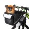 Sort sykkelbag til liten hund