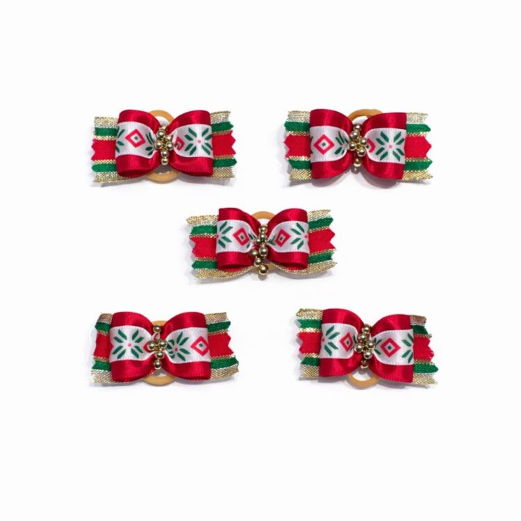 5pk Julesløyfe med mønster