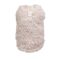 Lys beige fuskepels hundevest (XXL)