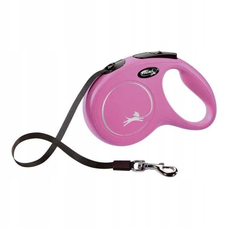 Rosa Flexi New Classic hundebånd (Bånd 0-60kg) (M - 5m)