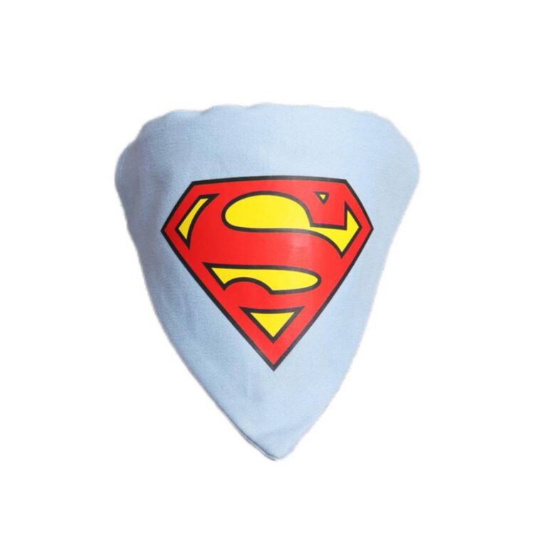 Lyseblå superman hundebandana (Stor)