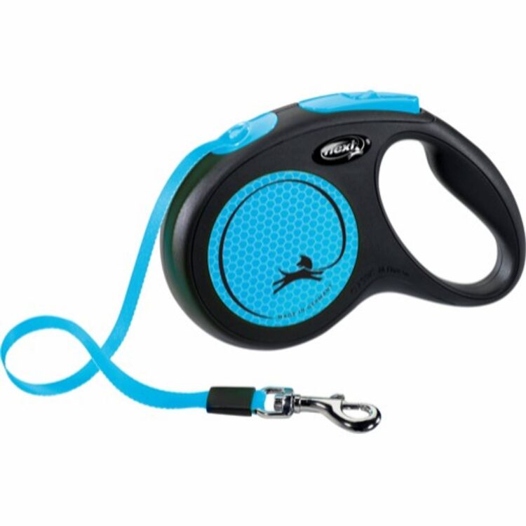 Flexi New Neon - Blå (Tape 0-25kg) (M - 5m)