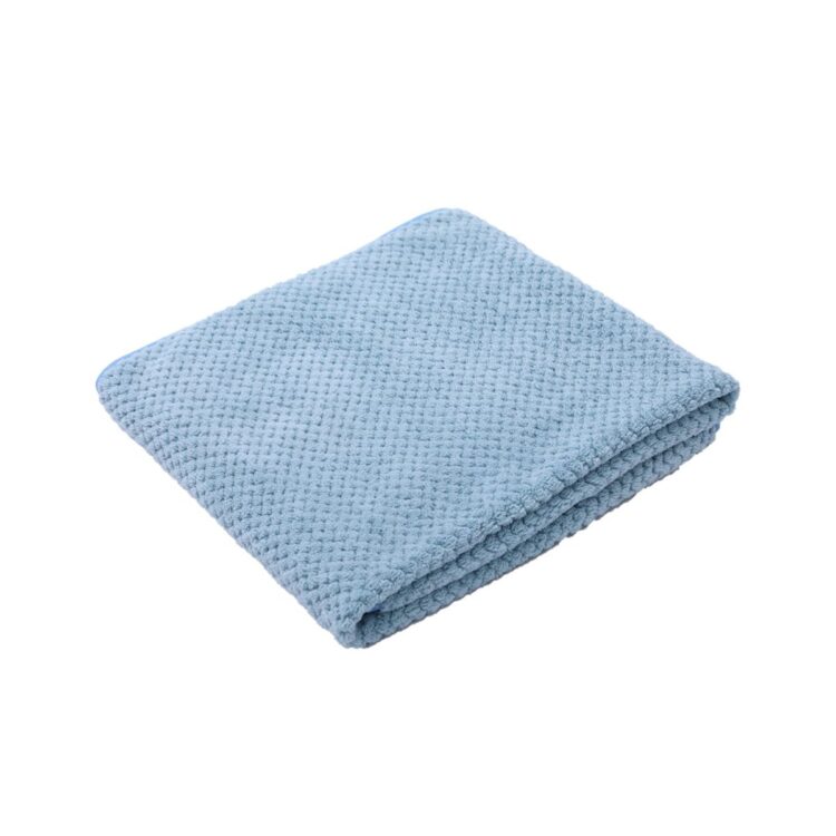 Blått ultrasoft absorberende håndkle til hund