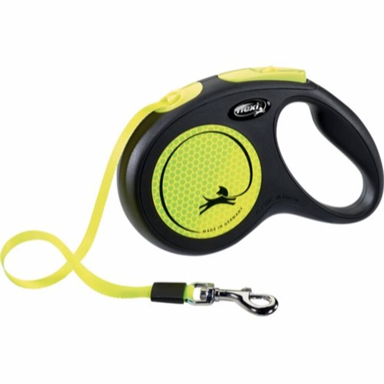 Flexi New Neon - Gul (Tape 0-50kg) (L - 5m)