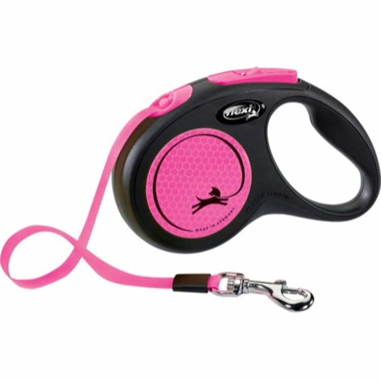 Flexi New Neon - Rosa (Tape 0-25kg) (M - 5m)