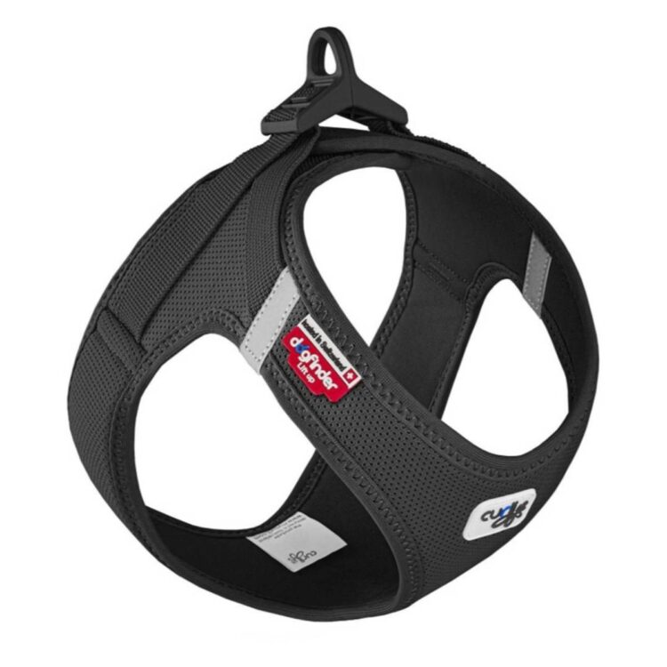 Curli Clasp Air Mesh hundesele - Sort (XL)
