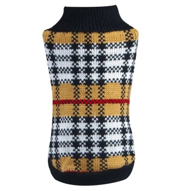 Hundegenser med Tartan - Britiske ruter (XXL)