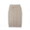Beige strikket hundegenser (XXL)