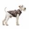 Leopard print hundedekken med integrert sele (2XL)