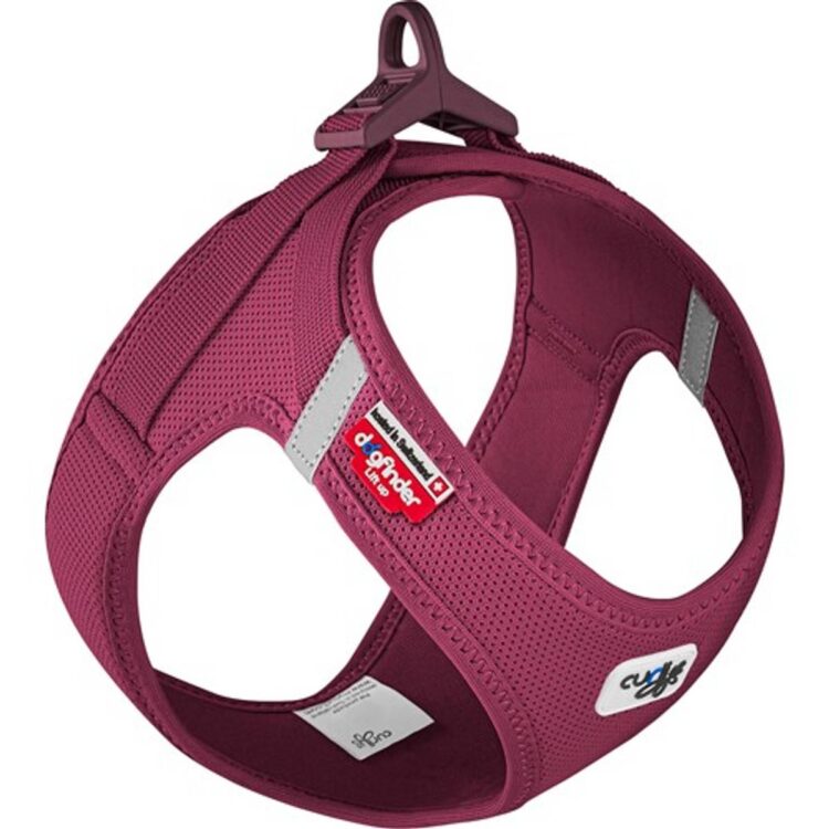 Curli Clasp Air Mesh hundesele - Ruby (XL)