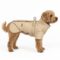 Beige hundejakke med integrert sele (2XL)