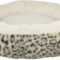 Leo lys plysj donut katt- og hundeseng 50cm