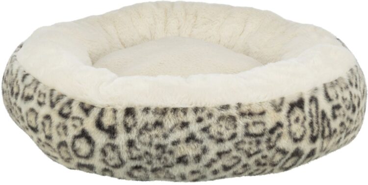 Leo lys plysj donut katt- og hundeseng 50cm