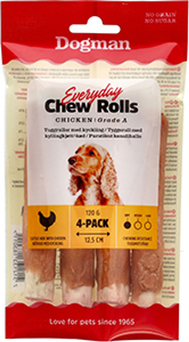 Tyggepinner Kylling 4pk - Medium