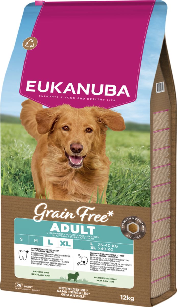 EUKANUBA Adult Large Grainfree lam 12kg