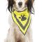 Gul refleks bandana for hund