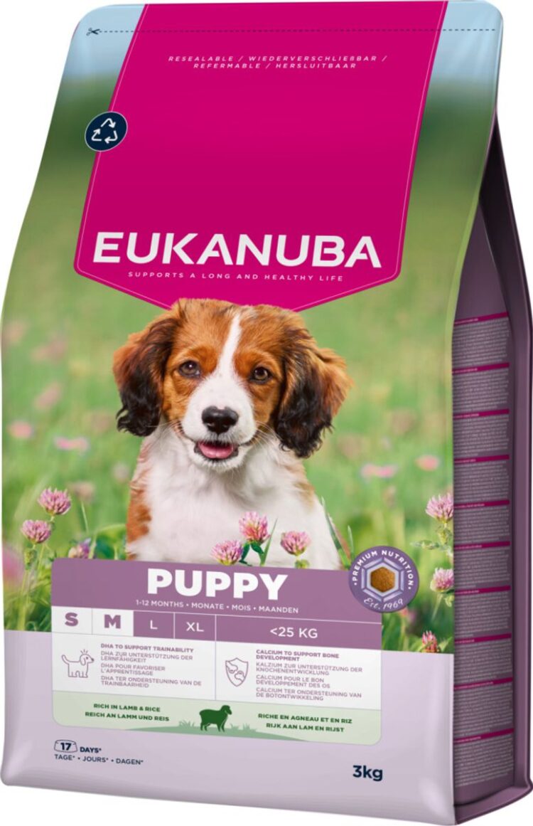 Eukanuba Puppy Small/medium Breed Lam & Ris 3kg